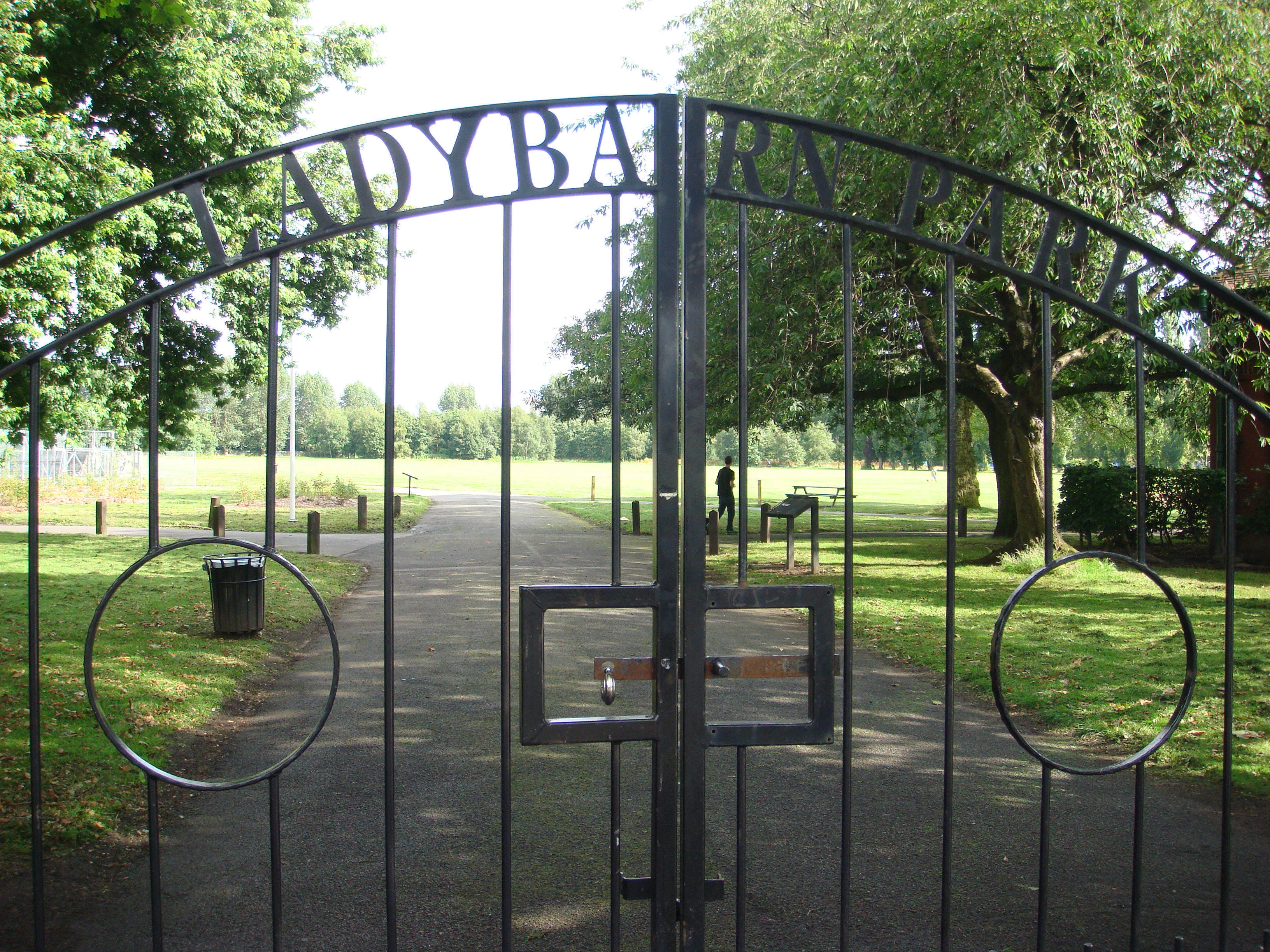 Ladybarn Park - Entrance gates