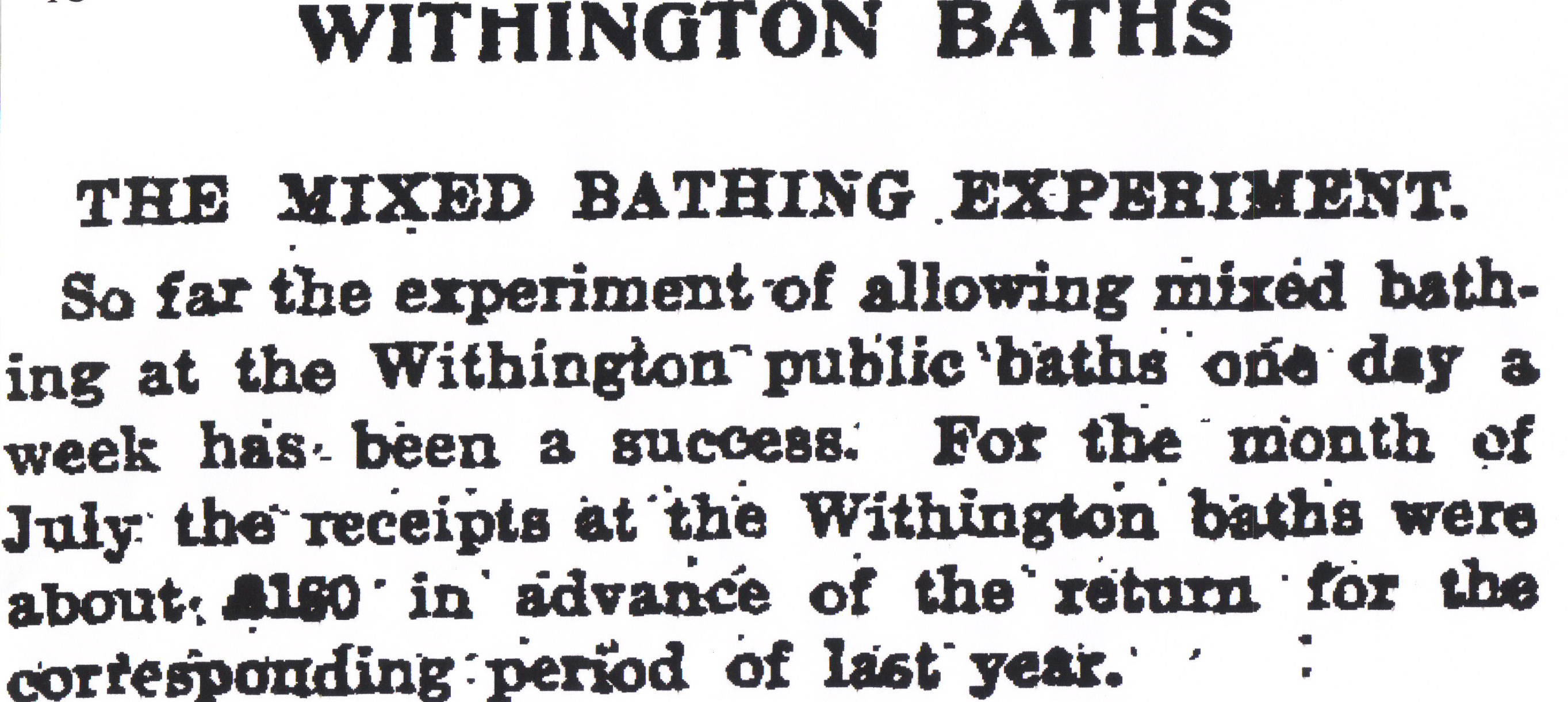 Withington mixed baths